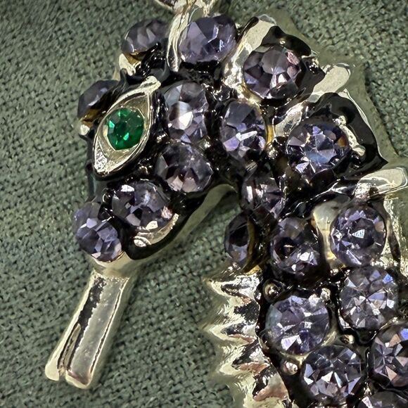 Purple Rhinestone Seahorse Pendant – Ocean-Inspired Statement Charm - Picture 17 of 17